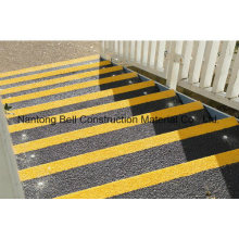 FRP/GRP Anti-Slip Stair Nosing, Fiberglass Grating Treads, Non-Slip Cover Nosing.